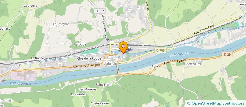 localisation de l'entreprise MONSIEUR THOMAS LEMERCIER  LALINDE