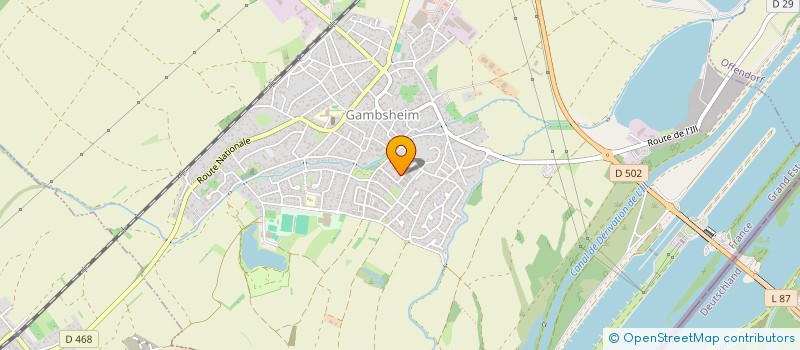 localisation de l'entreprise MONSIEUR THOMAS LEONHART  GAMBSHEIM