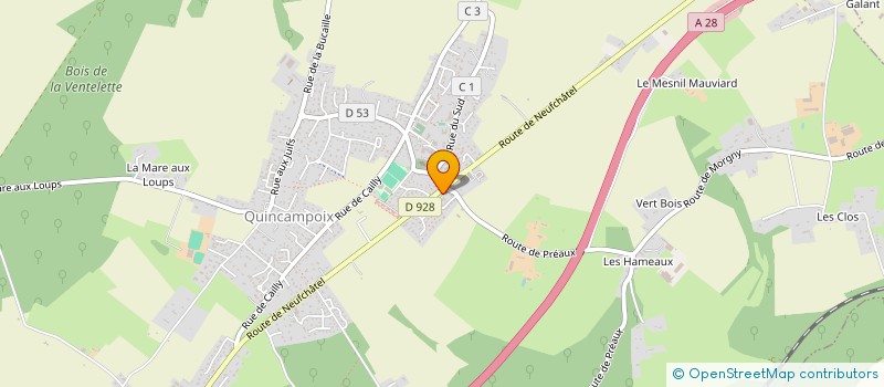 localisation de l'entreprise MONSIEUR THOMAS LEROUX  YVETOT