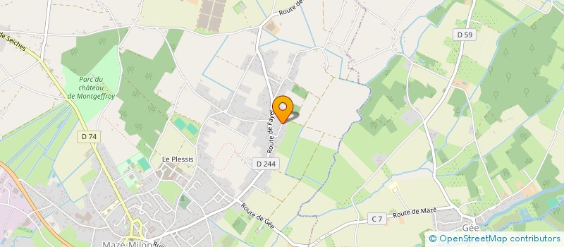 localisation de l'entreprise MONSIEUR THOMAS LEROUX  MAZE-MILON