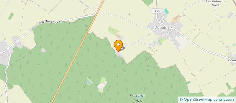 localisation de l'entreprise MONSIEUR THOMAS LEROUX  DOUAINS