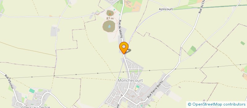 localisation de l'entreprise MONSIEUR THOMAS LEROY à MONCHECOURT