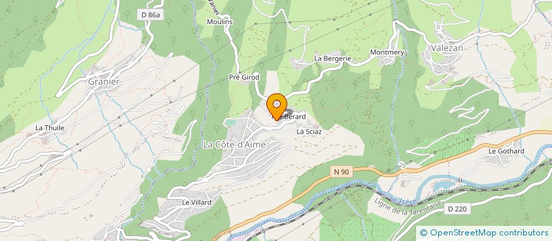 localisation de l'entreprise MONSIEUR THOMAS LESOING à LA PLAGNE TARENTAISE