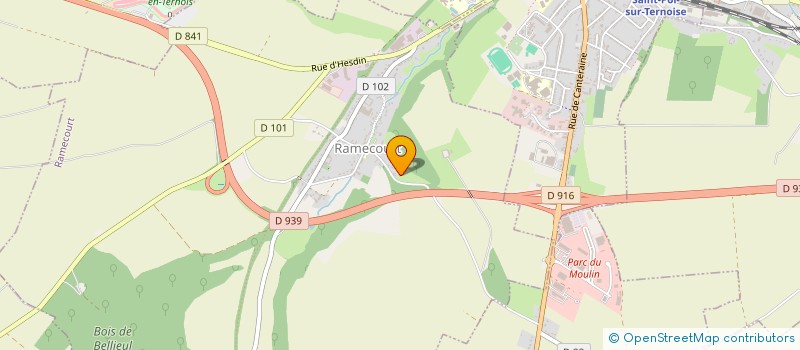 localisation de l'entreprise MONSIEUR THOMAS LESPINASSE  RAMECOURT