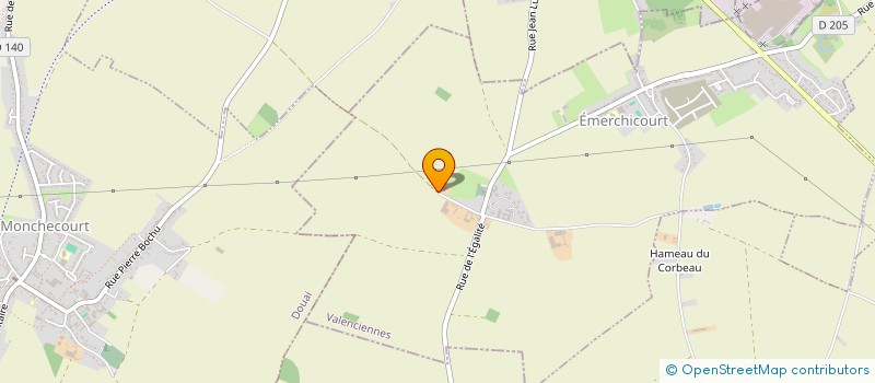 localisation de l'entreprise MONSIEUR THOMAS LESUR  EMERCHICOURT