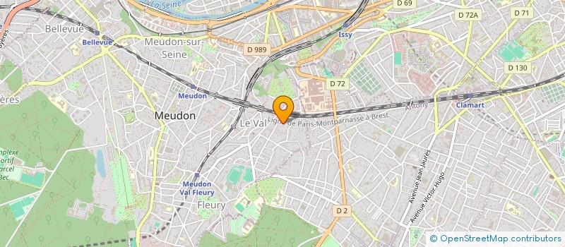 localisation de l'entreprise MONSIEUR THOMAS LETOURNEUR  MEUDON