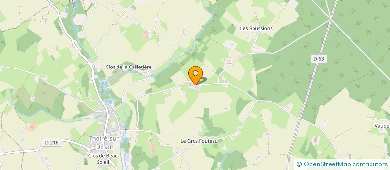 localisation de l'entreprise MONSIEUR THOMAS LEVILLAIN  THOIRE SUR DINAN