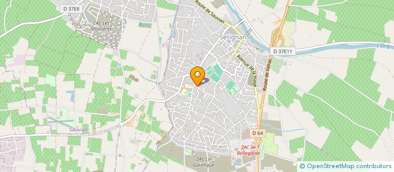localisation de l'entreprise MONSIEUR THOMAS LHEUREUX à SERIGNAN