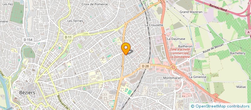 localisation de l'entreprise MONSIEUR THOMAS LIGNON à BEZIERS