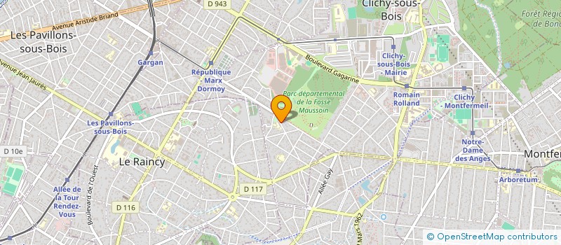 localisation de l'entreprise MONSIEUR THOMAS LISSMANN à CLICHY-SOUS-BOIS