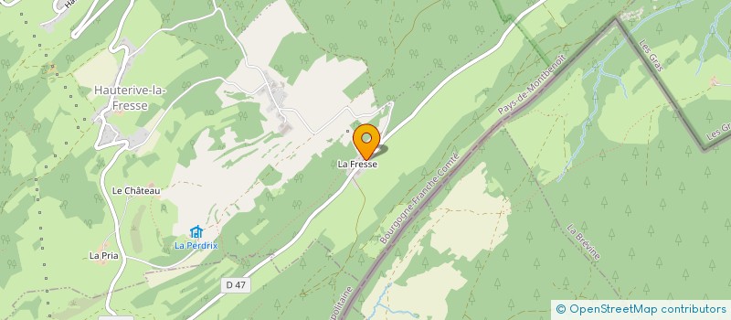 localisation de l'entreprise MONSIEUR THOMAS LOCATELLI  HAUTERIVE-LA-FRESSE