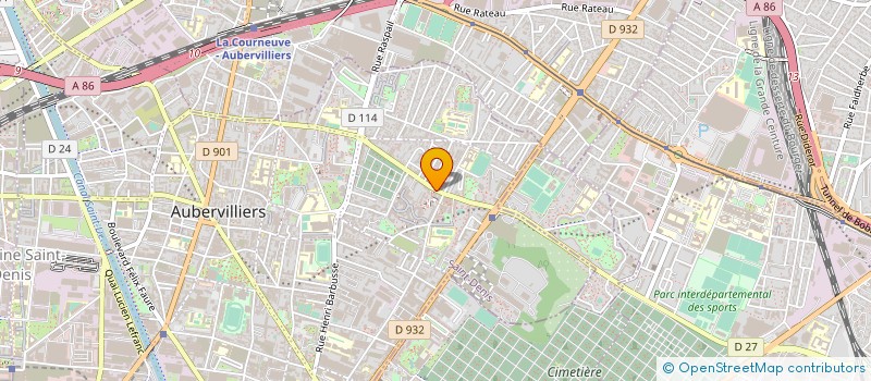 localisation de l'entreprise MONSIEUR THOMAS LOPEZ  AUBERVILLIERS