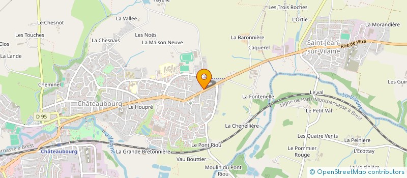 localisation de l'entreprise MONSIEUR THOMAS LORGUEILLEUX  CHATEAUBOURG