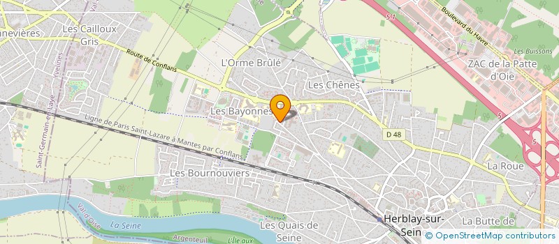 localisation de l'entreprise MONSIEUR THOMAS-LOUIS JOUVE  HERBLAY-SUR-SEINE