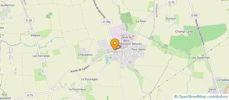 localisation de l'entreprise MONSIEUR THOMAS LOUP  CHALEINS