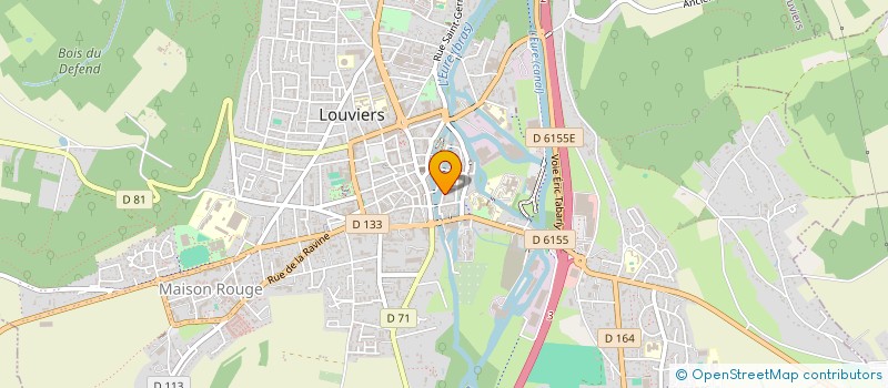 localisation de l'entreprise MONSIEUR THOMAS LUGADET  LOUVIERS