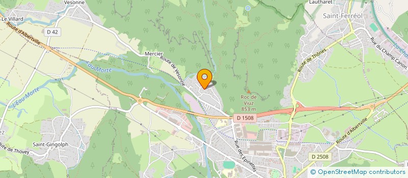 localisation de l'entreprise MONSIEUR THOMAS MABBOUX  FAVERGES-SEYTHENEX