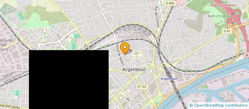 localisation de l'entreprise MONSIEUR THOMAS MADELIN  ARGENTEUIL