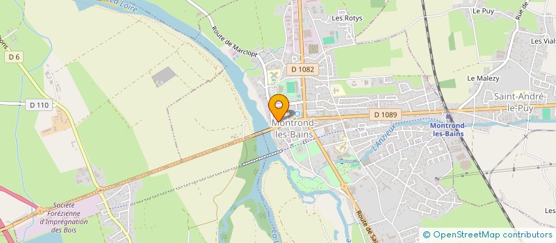 localisation de l'entreprise MONSIEUR THOMAS MAGNOULOUX  MONTROND-LES-BAINS