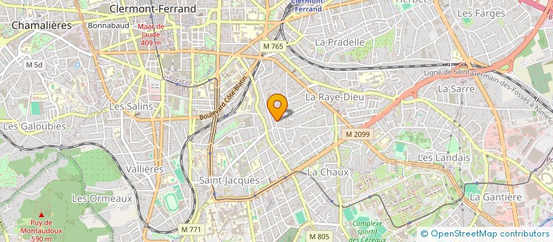 localisation de l'entreprise MONSIEUR THOMAS MALRIC  CLERMONT-FERRAND