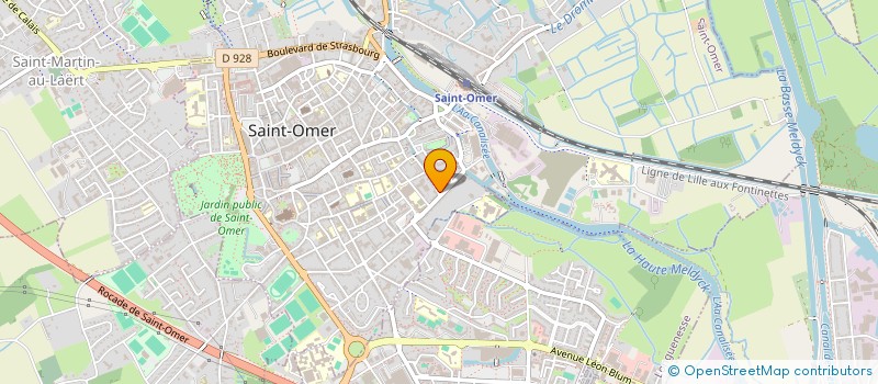 localisation de l'entreprise MONSIEUR THOMAS MANDEVILLE  SAINT-OMER