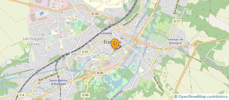 localisation de l'entreprise MONSIEUR THOMAS MANGIN  ETAMPES