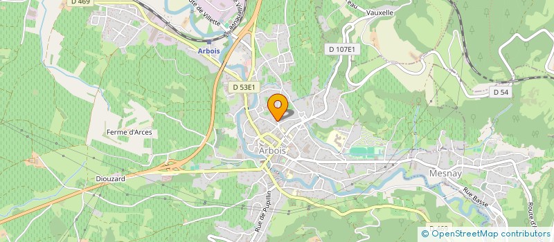 localisation de l'entreprise MONSIEUR THOMAS MANSUY à ARBOIS
