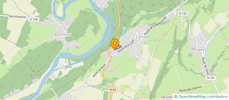 localisation de l'entreprise MONSIEUR THOMAS MARC RICHARD-THIEBAUT  LARNOD