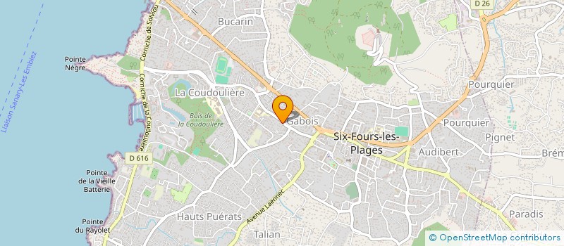 localisation de l'entreprise MONSIEUR THOMAS MARCHAND à SIX-FOURS-LES-PLAGES