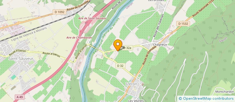 localisation de l'entreprise MONSIEUR THOMAS MARCOZ  IZERON