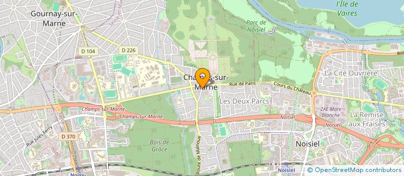 localisation de l'entreprise MONSIEUR THOMAS MARCOZZI  CHAMPS-SUR-MARNE