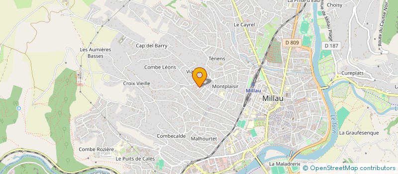 localisation de l'entreprise MONSIEUR THOMAS MARFAING  LA ROQUE-SAINTE-MARGUERITE