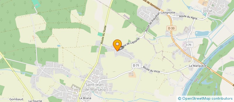 localisation de l'entreprise MONSIEUR THOMAS MARIE-CALIXTE  SAINT-JEAN-DE-MARSACQ