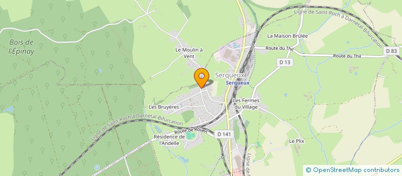 localisation de l'entreprise MONSIEUR THOMAS MARIETTE  SERQUEUX