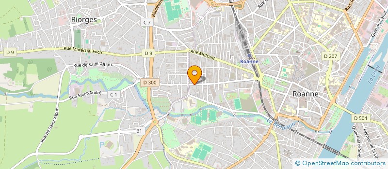 localisation de l'entreprise MONSIEUR THOMAS MARILLER à ROANNE
