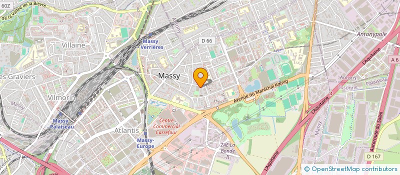 localisation de l'entreprise MONSIEUR THOMAS MARNET  MASSY