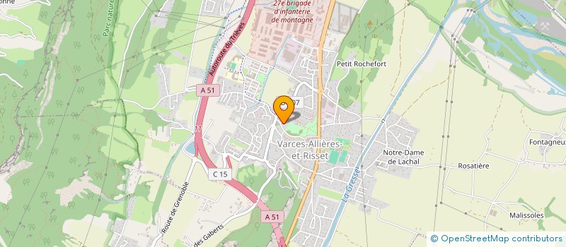 localisation de l'entreprise MONSIEUR THOMAS MARSAUDON  VARCES-ALLIERES-ET-RISSET