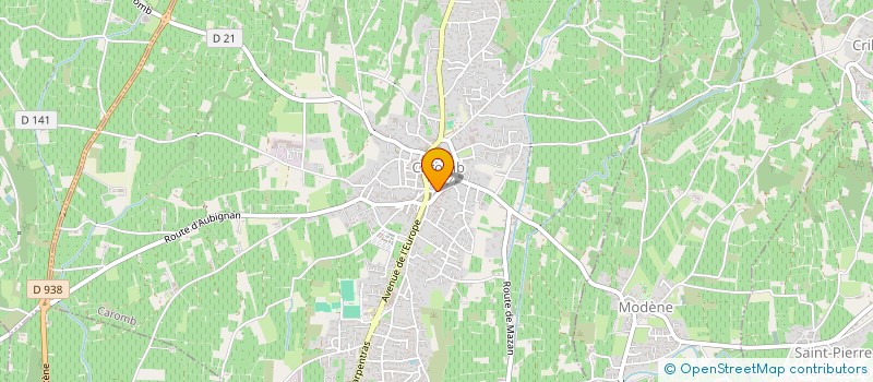 localisation de l'entreprise MONSIEUR THOMAS MARTI  CAROMB