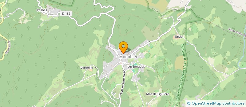 localisation de l'entreprise MONSIEUR THOMAS MARTIN  MONOBLET