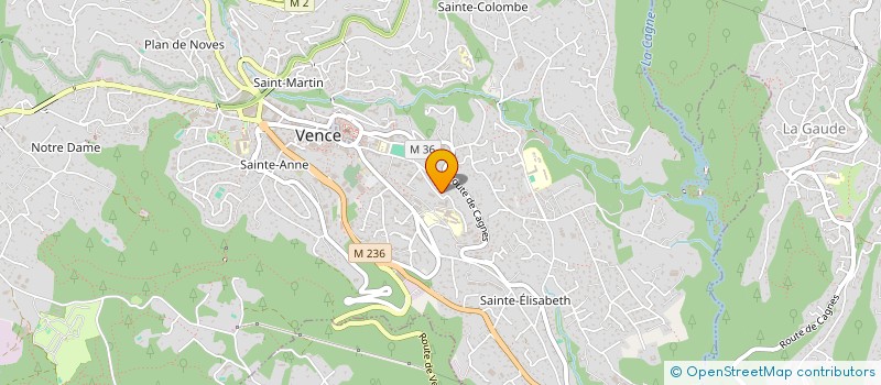 localisation de l'entreprise MONSIEUR THOMAS MARTIN à VENCE