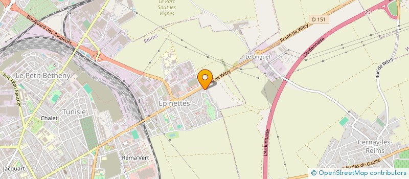 localisation de l'entreprise MONSIEUR THOMAS MARTINEZ  REIMS