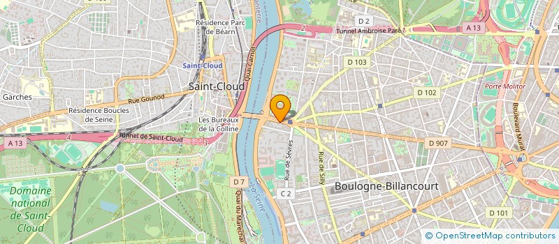localisation de l'entreprise MONSIEUR THOMAS MARTY  BOULOGNE-BILLANCOURT