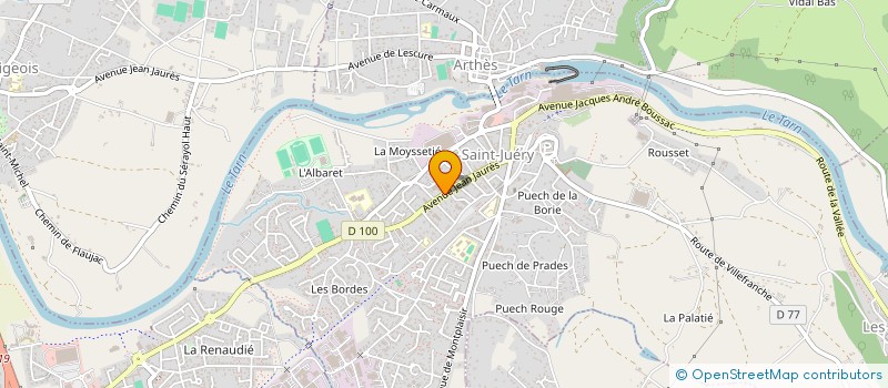 localisation de l'entreprise MONSIEUR THOMAS MARTY  SAINT-JUERY