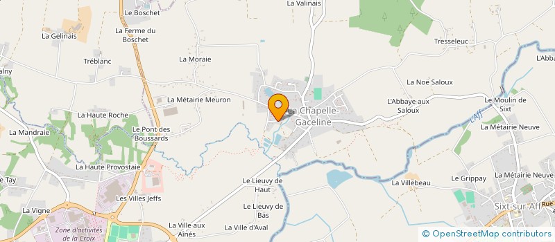 localisation de l'entreprise MONSIEUR THOMAS MARY à LA GACILLY