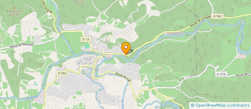 localisation de l'entreprise MONSIEUR THOMAS MASSA  CARCES