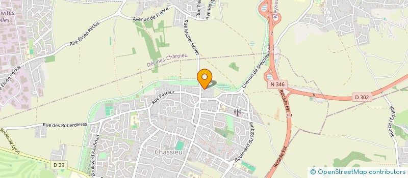 localisation de l'entreprise MONSIEUR THOMAS MASSONI  CHASSIEU