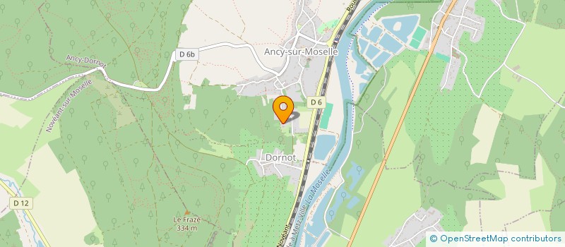 localisation de l'entreprise MONSIEUR THOMAS MATHIAS  ANCY-DORNOT