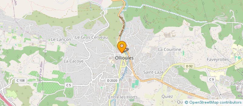 localisation de l'entreprise MONSIEUR THOMAS MATHIEU à OLLIOULES