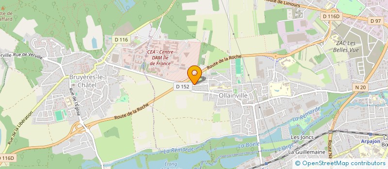 localisation de l'entreprise MONSIEUR THOMAS MAURICE  OLLAINVILLE