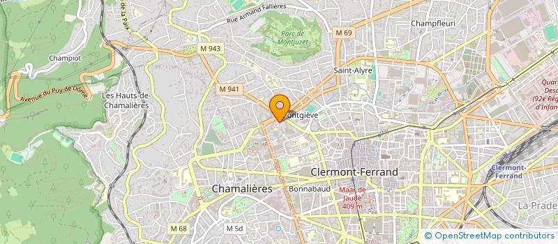 localisation de l'entreprise MONSIEUR THOMAS MAURY  CLERMONT-FERRAND